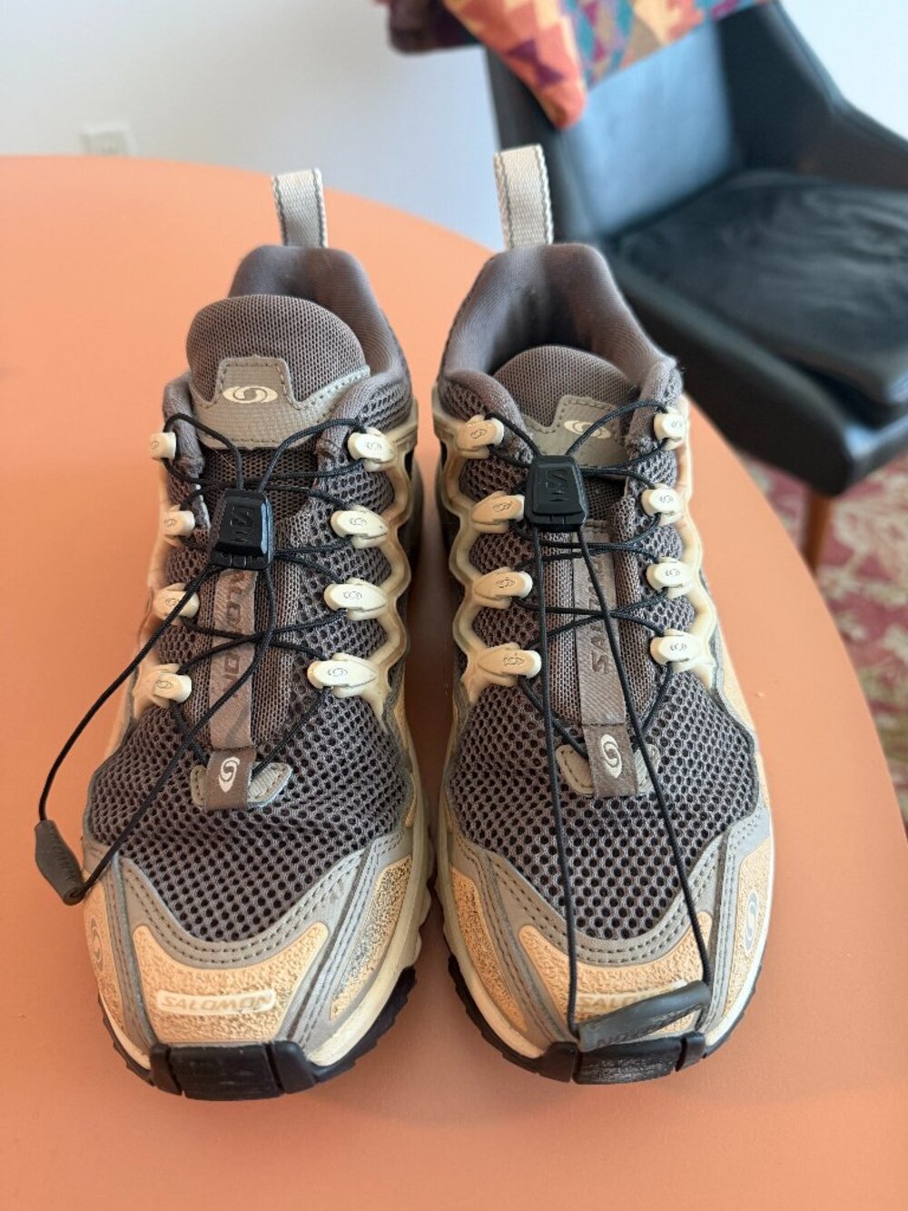 Salomon AGS Pro Sneaker - Gray and Light Pink